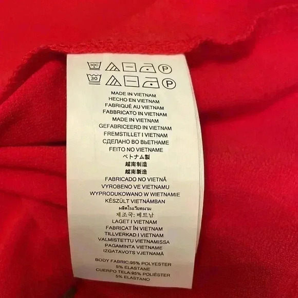 Michael Kors fit in flare mesh stretch little red dress, XL - Picture 3 of 5